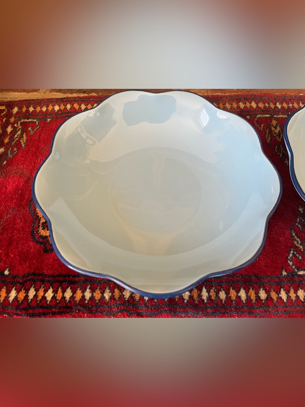 Kate spade New York Garden Party Blue Pasta Bowl 9” New - Picture 4 of 6